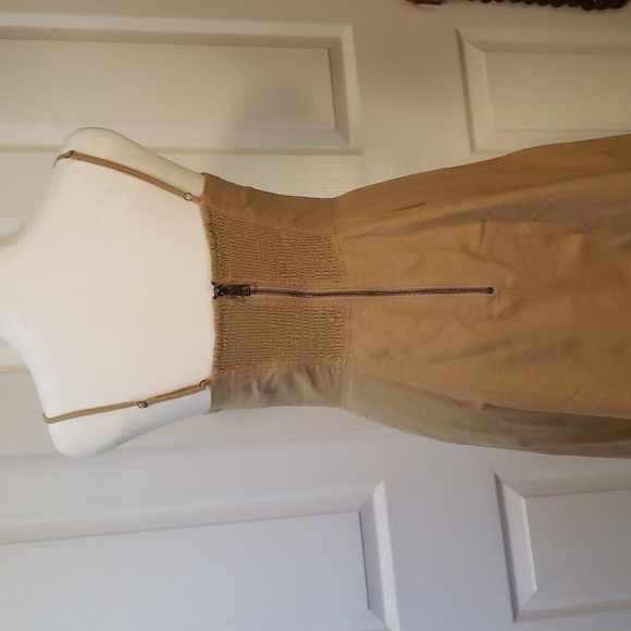 New Banana Republic Mind Dress Sz 4 Tan color - Picture 6 of 12
